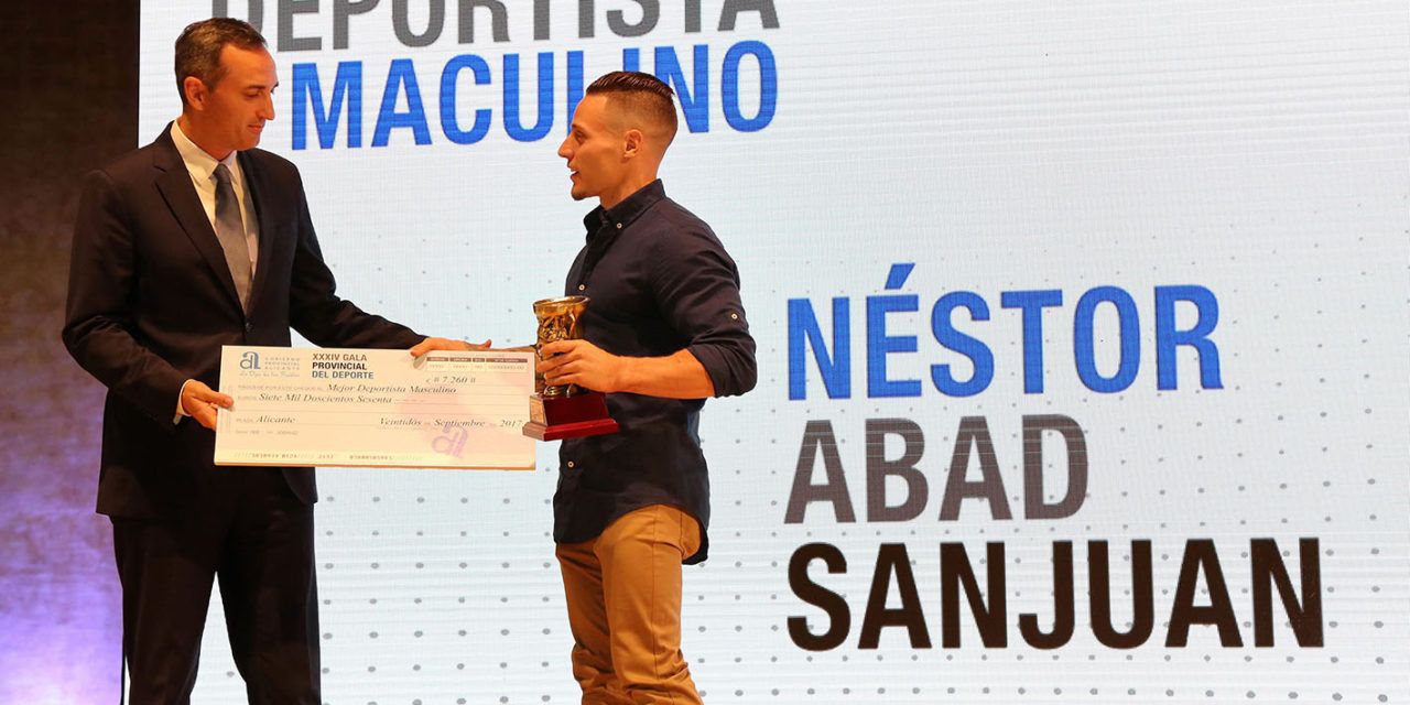 Néstor Abad designado mejor deportista masculino de 2016 en los Premios Provinciales del Deporte