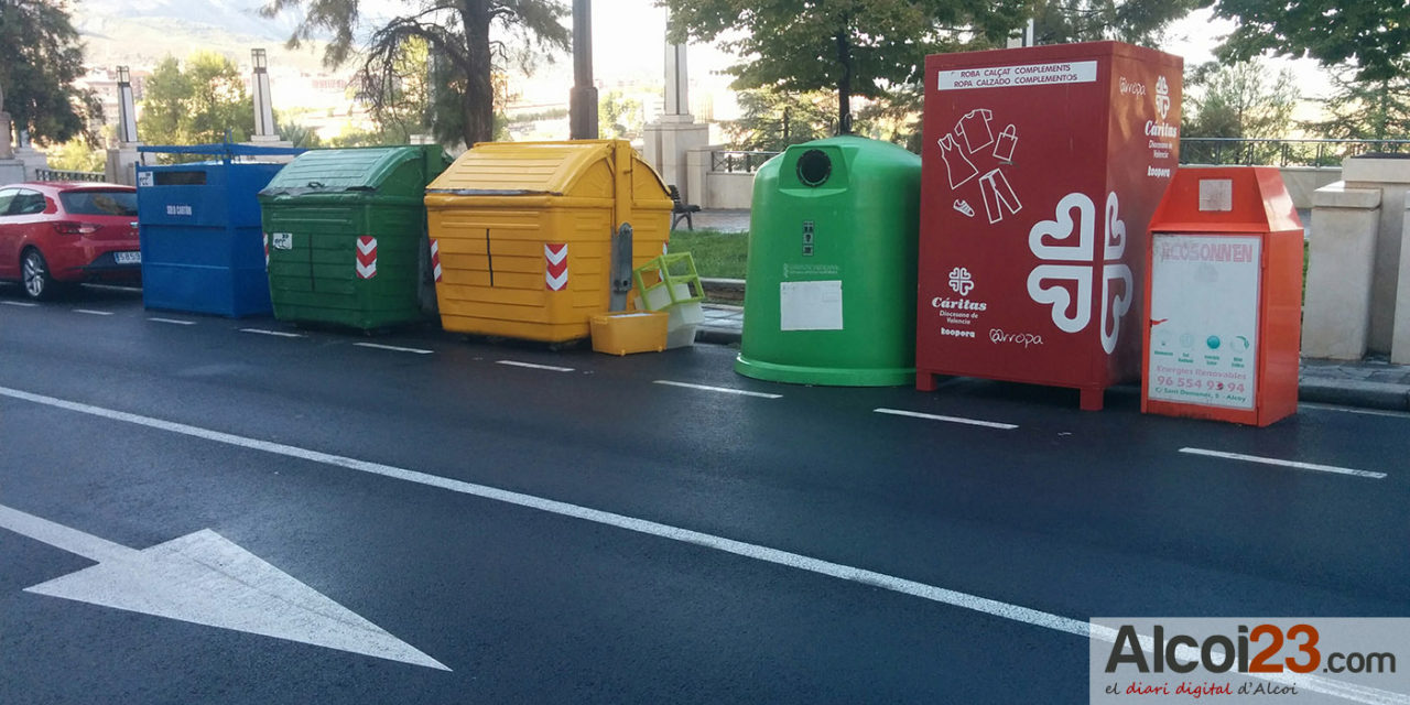 Ciudadanos Alcoy propone la implantación de un sistema informático para incentivar el reciclaje