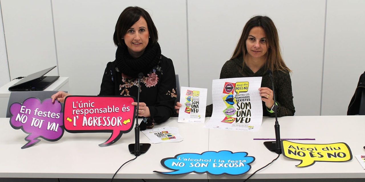 Alcoi diu ‘No és No’, campanya contra les agressions sexistes