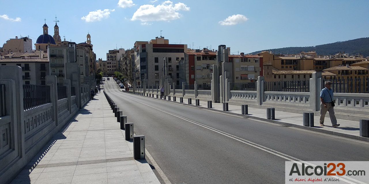 Guanyar Alcoi recorda que l’any passat ja va assenyalar com a problema estructural del pont de Sant Jordi a la carbonatació